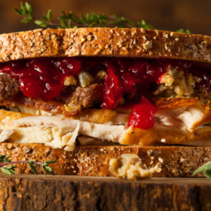 Leftover Turkey Cranberry Melt