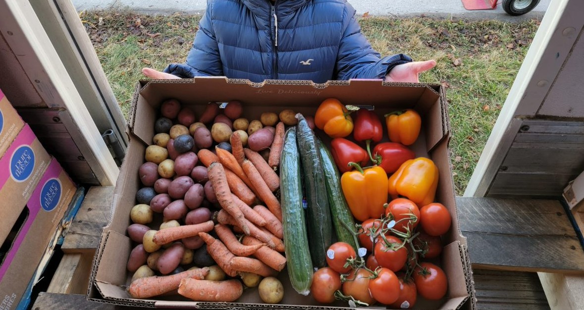 rescued food in box