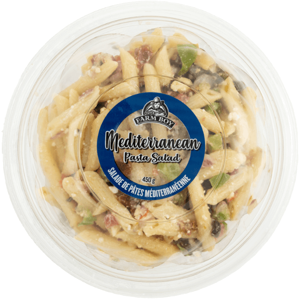 Container of Farm Boy Mediterranean Pasta Salad