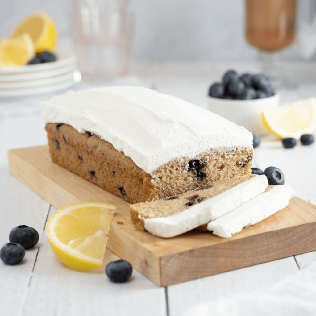 vegan blueberry lemon loaf cake