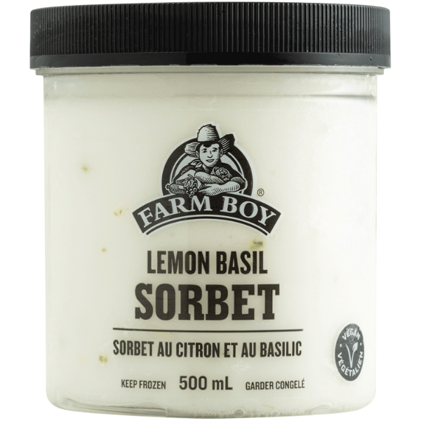 Farm Boy Lemon Basil Sorbet