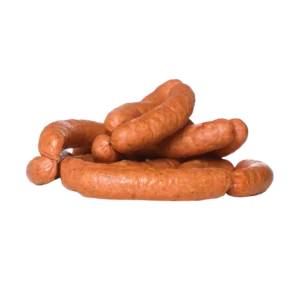 Sausages on a white background. 